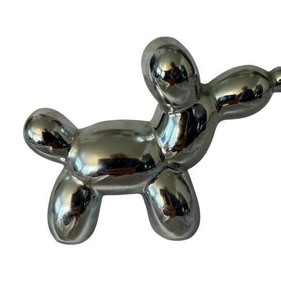 Balloon Dog Silver Decorative Figurine 5 inch - Picture 1 of 3